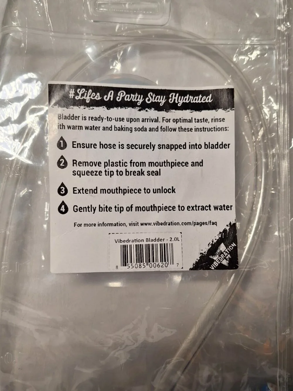 NWT Vibedration Hydration Bladder - 2.0 Liter NEW